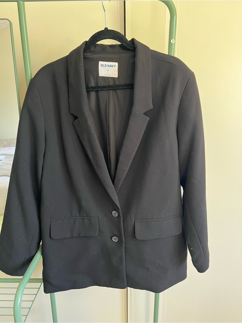 Old Navy Black Women's Two-Button Blazer